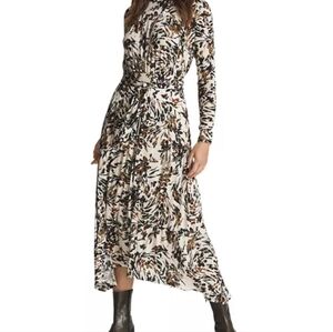 Reiss Bobby Floral Printed Midi Dress
